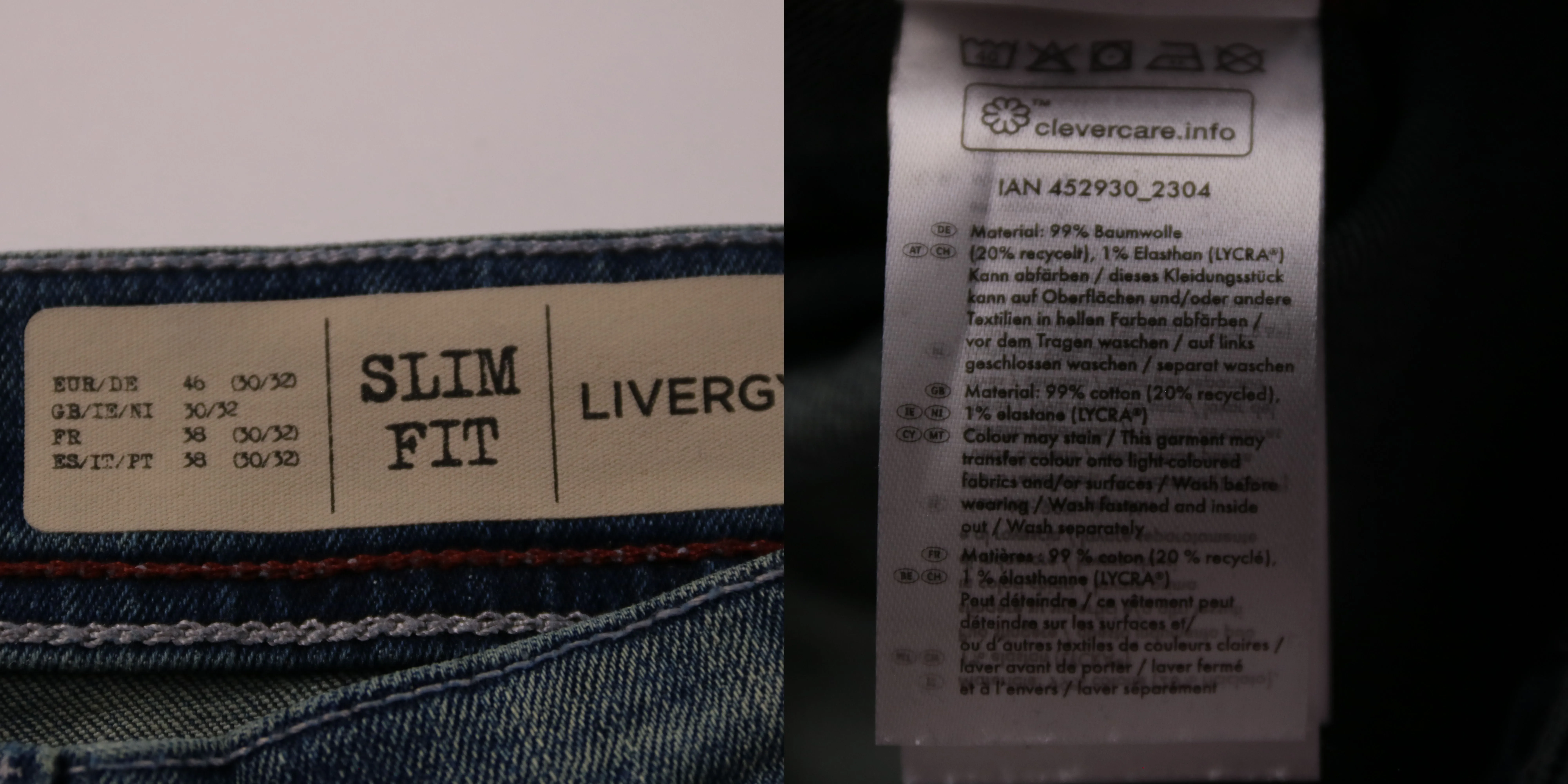 джинсы Livergy