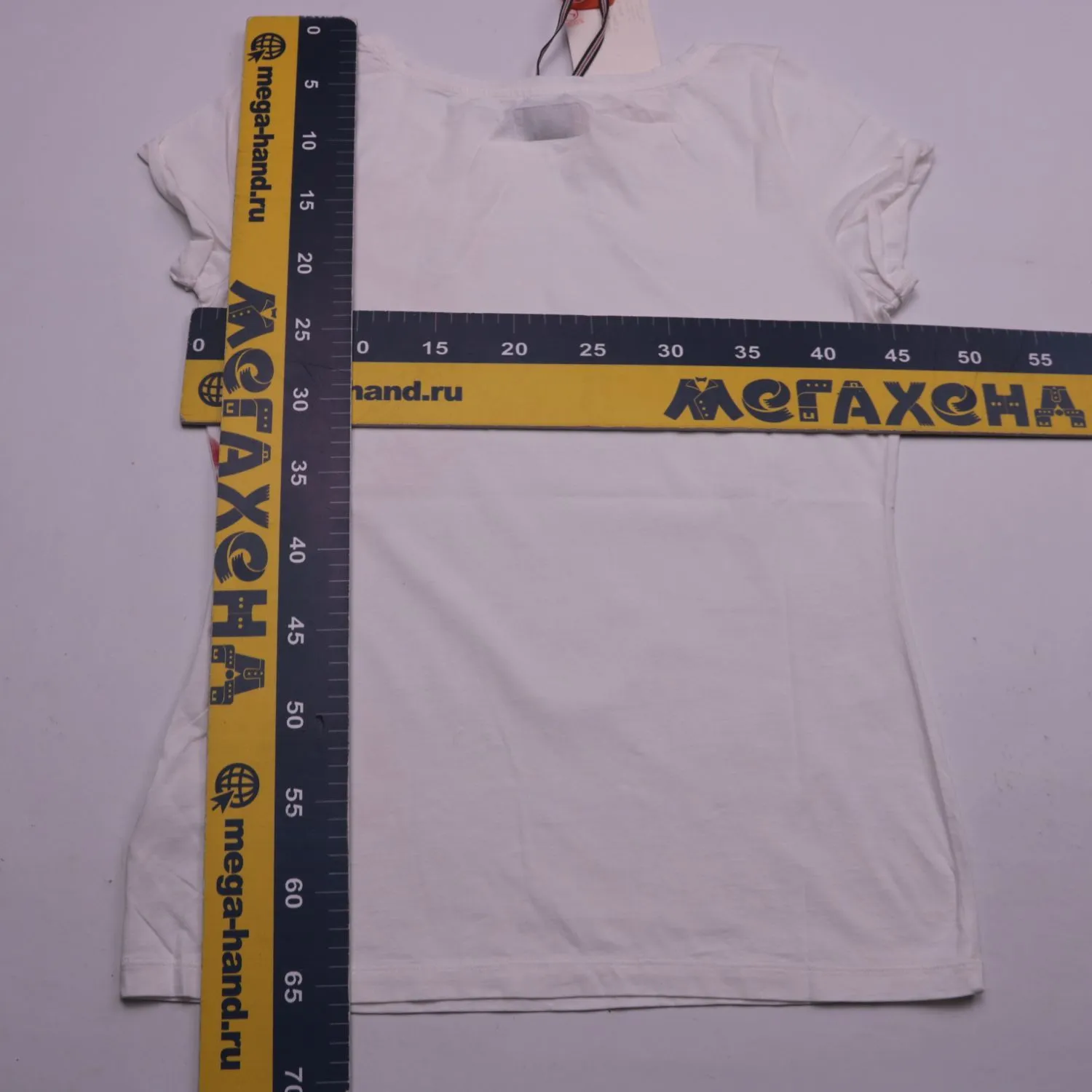 Белая футболка Tom Tailor Polo Team с фламинго, размер 48 (L)
