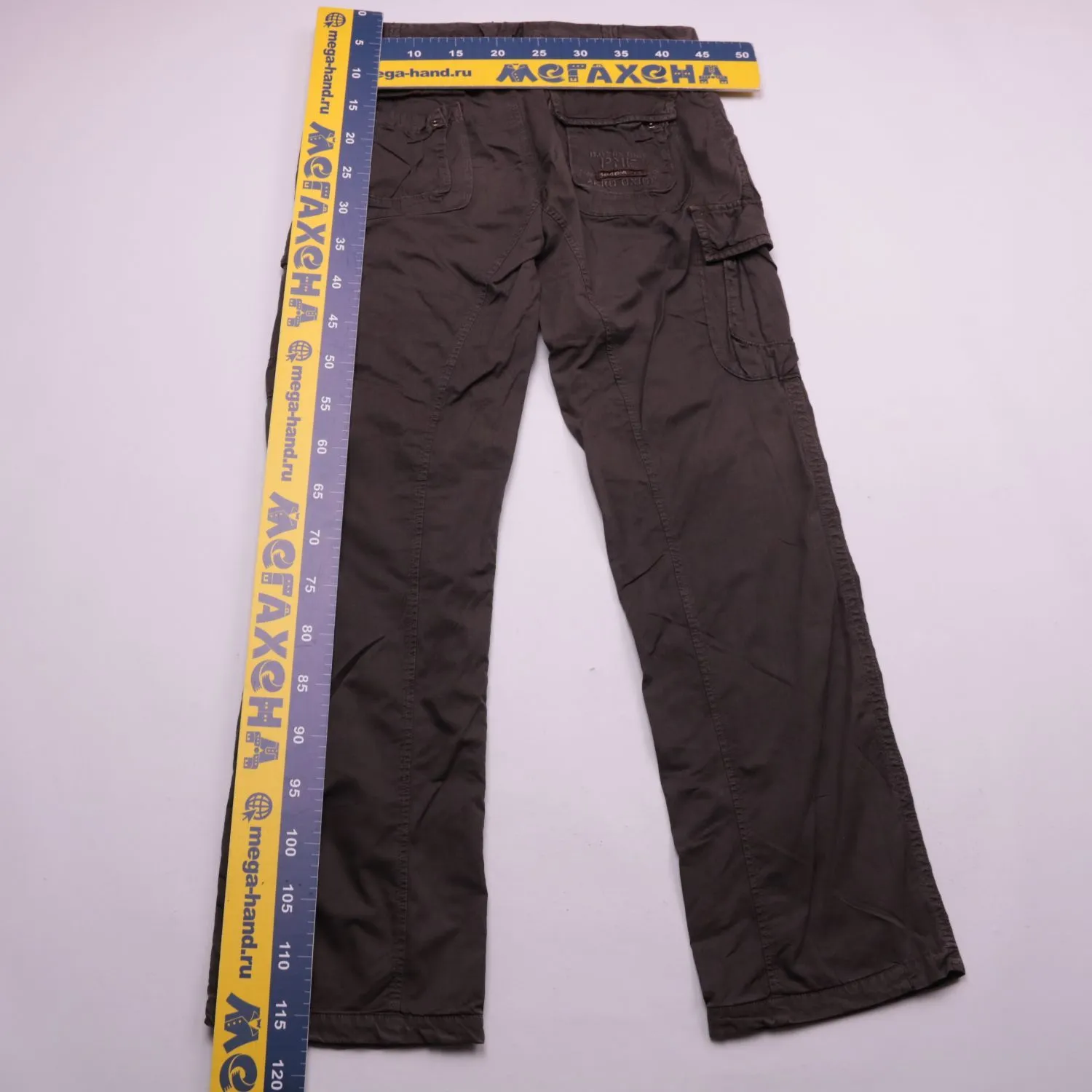 Коричневые брюки карго PME Jeans с карманами, размер 44 (XS/S)