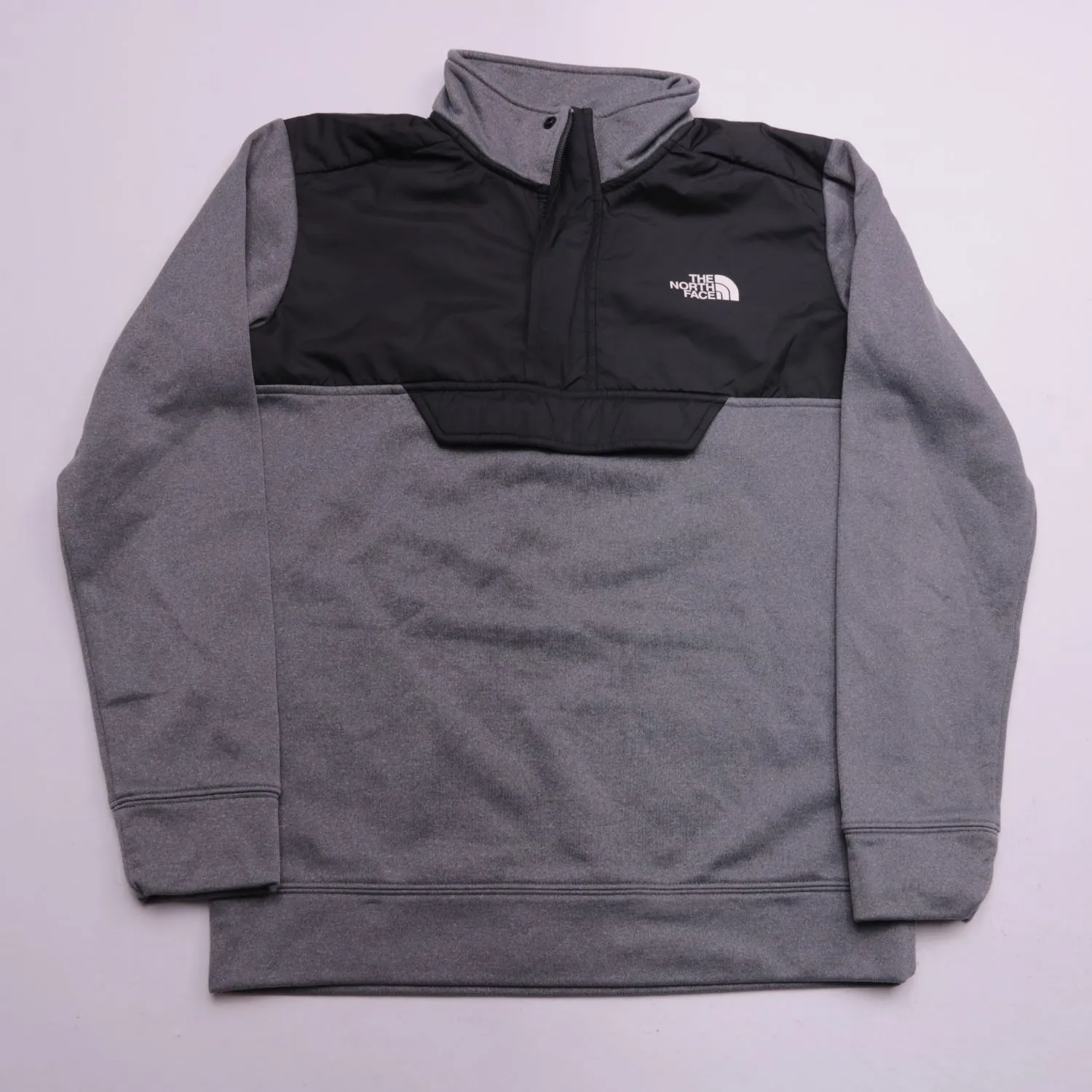 Серая толстовка The North Face с короткой молнией, размер 164 см (14 лет)