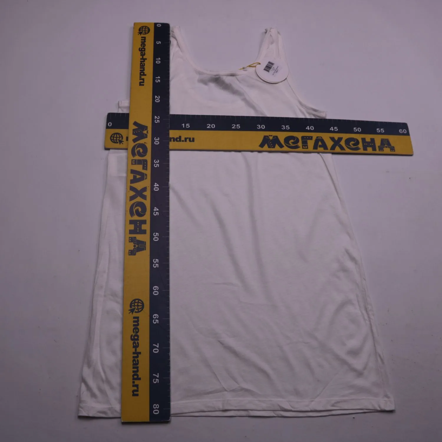 Белая майка KOOKAÏ удлинённого кроя, размер 50 (L/XL)